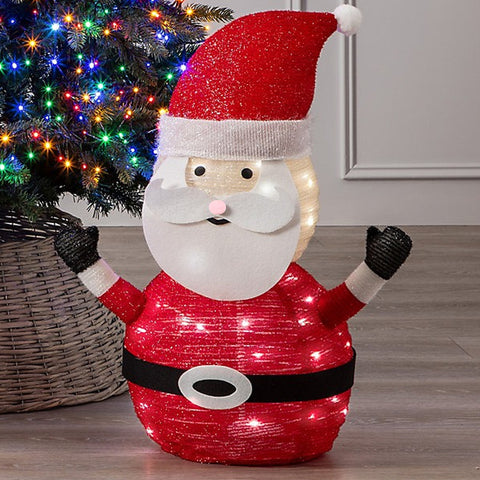 Lighted Christmas Santa Claus