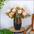 Luxury black gold ceramic vase