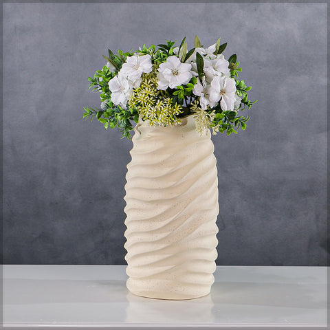 Wave Design Ceramic Table Vase