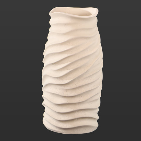 Wave Design Ceramic Table Vase