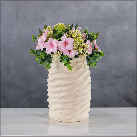 Wave Design Ceramic Table Vase