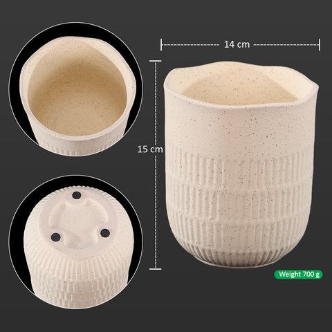 Half Lined Ceramic Table Vase
