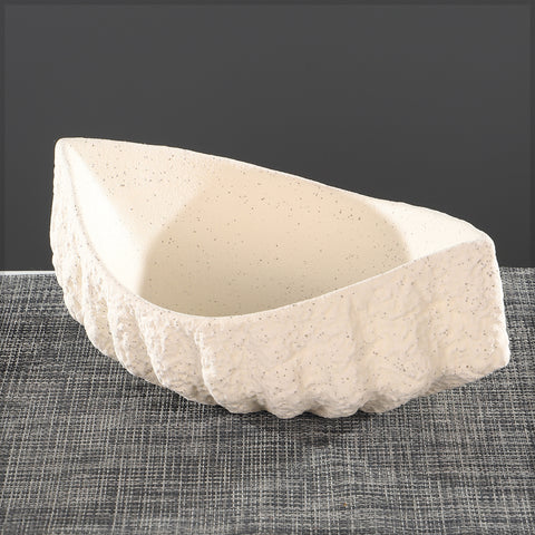 Shell-Like Shaped Ceramic Vase