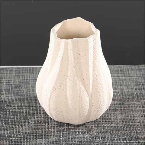 Decorative Ceramic Fluted Design Vase