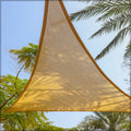 Outdoor sail shade providing breathable coverage