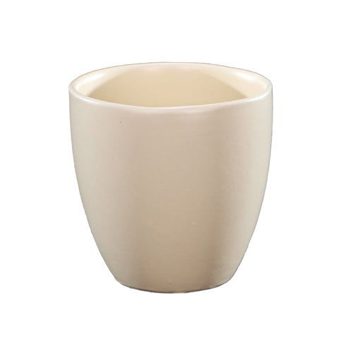 Cream  Small Round Ceramic Vase