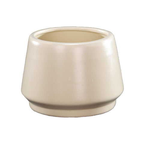 Round Cream  Pattern Ceramic Pot