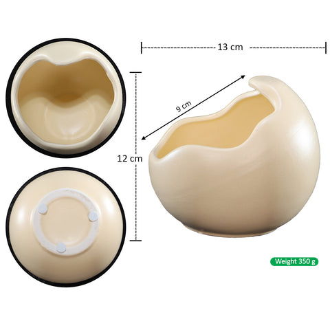 Minimalist Ivory Ceramic Vase
