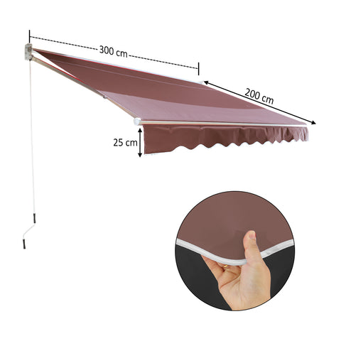 Retractable Awning Patio Sun Shade