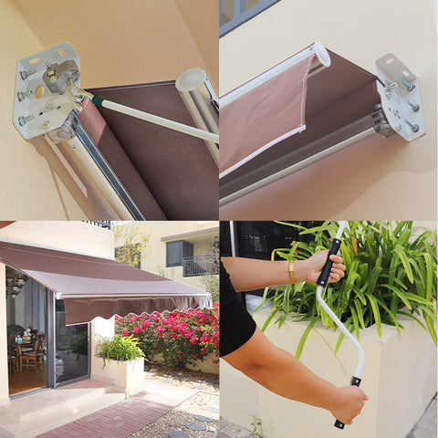 Retractable Awning Patio Sun Shade