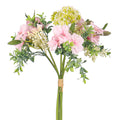 Artificial begonia and allium flower bouquet