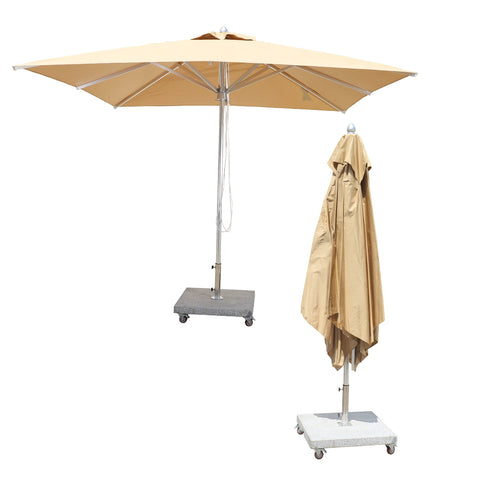 Square Umbrella with 100kg Marble Base