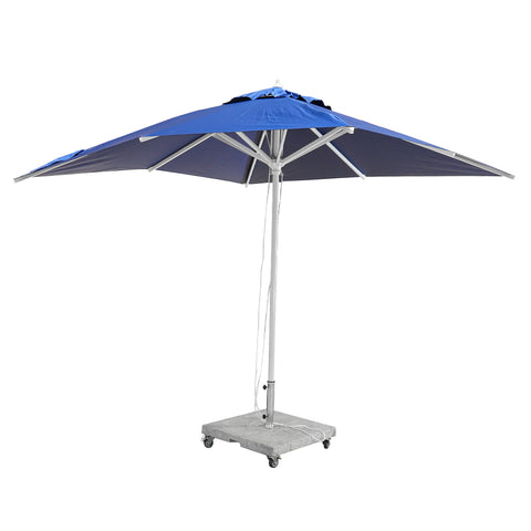 3m x 3m Square Umbrella with 100kg Marble Base