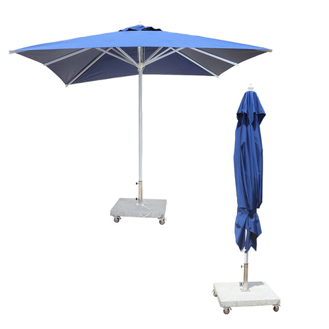 3m x 3m Square Umbrella with 100kg Marble Base