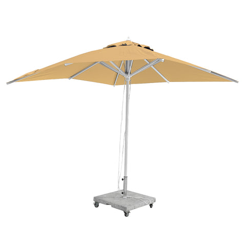 3m x 3m Square Umbrella with 100kg Marble Base