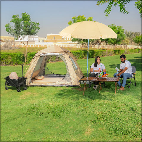 Outdoor Umbrella with Plastic Base (Umbrella w/ Base Only)