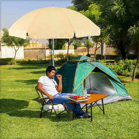 Outdoor Umbrella with Plastic Base (Umbrella w/ Base Only)