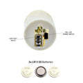 Battery operated LED tea lights