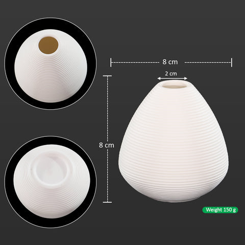 Modern Ribbed Ceramic Vase