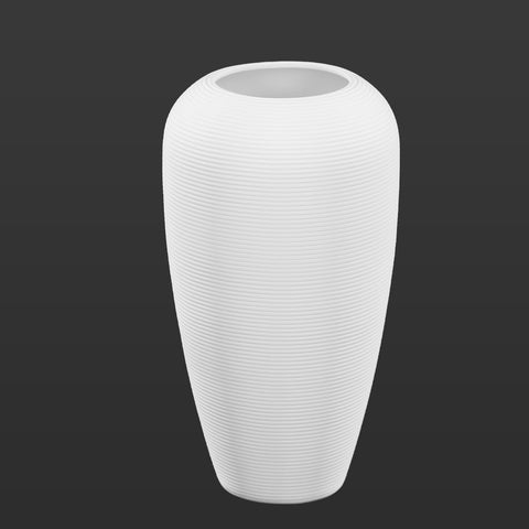 Contemporary White Textured Vase