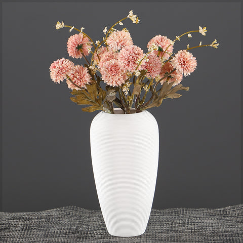 Contemporary White Textured Vase