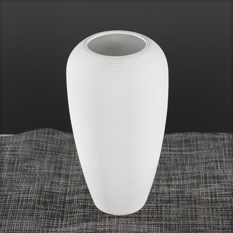 Contemporary White Textured Vase