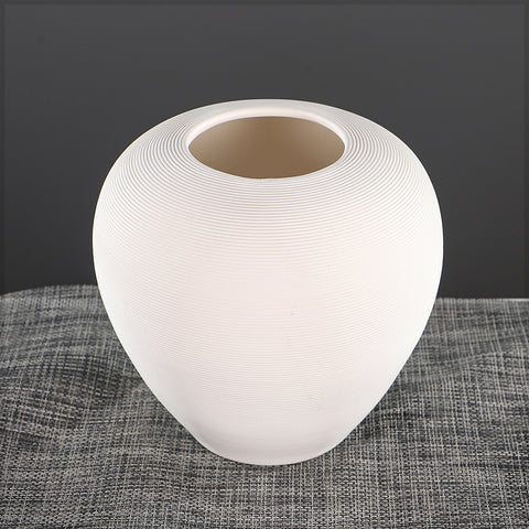 Ceramic Wide Textured Vase