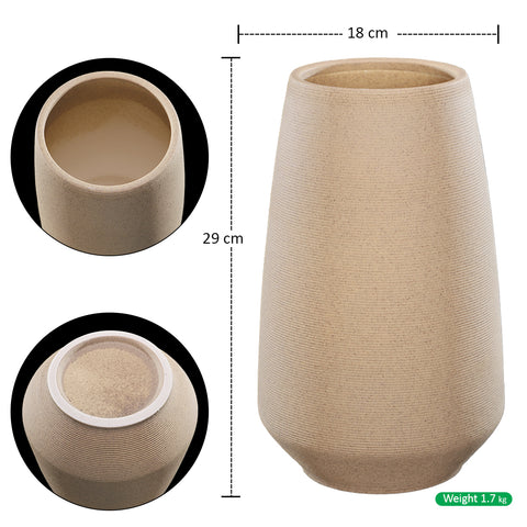 Rough Brushed Surface Vases for Flowers