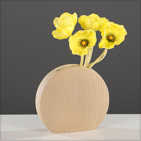 Minimalist Round Ceramic Vase