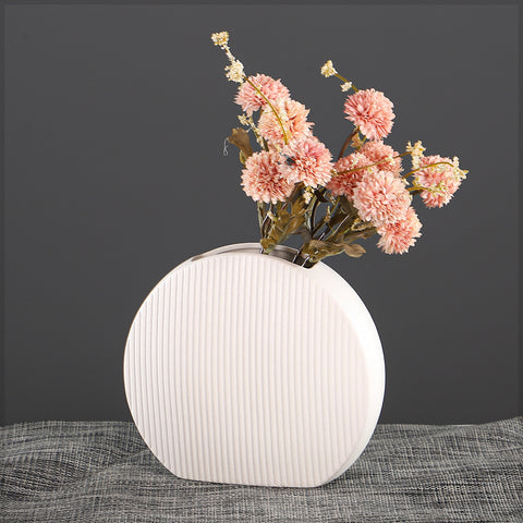 Minimalist Round Ceramic Vase