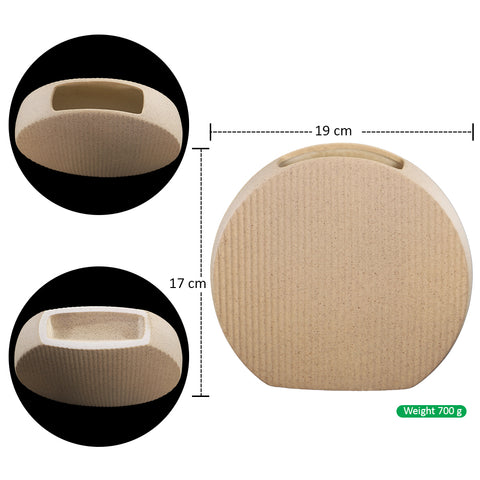 Minimalist Round Ceramic Vase