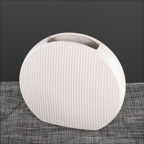 Minimalist Round Ceramic Vase