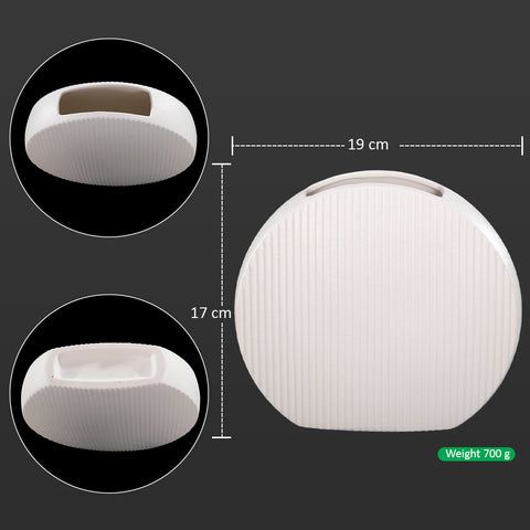 Minimalist Round Ceramic Vase