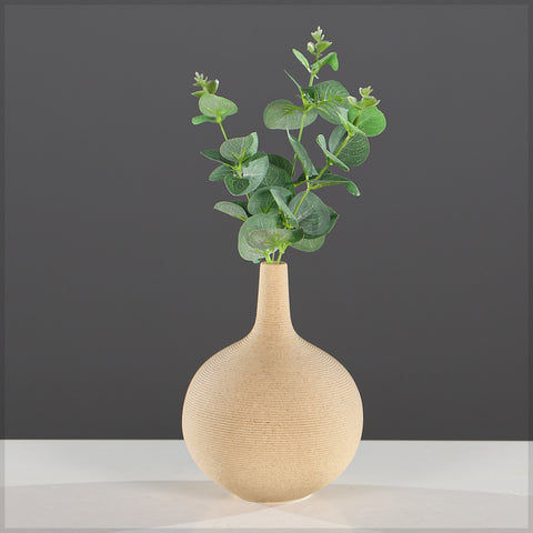 Modern Style Textured Striped Vase