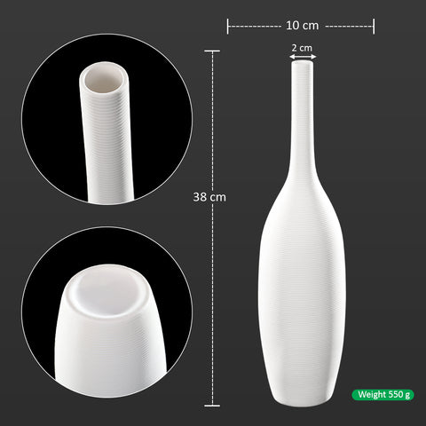Modern Bottle Shaped Ceramic Vase