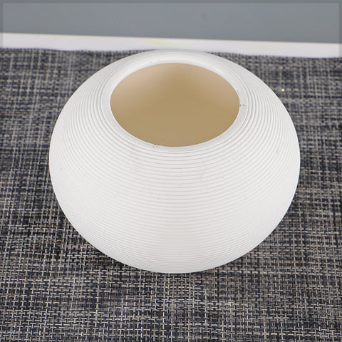 Modern White Textured Ceramic Vase