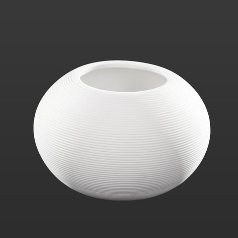 Modern White Textured Ceramic Vase