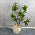 Rustic concrete planter for outdoor spaces