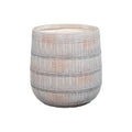 Basket design concrete pot for office styling