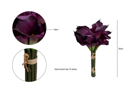 real touch calla lily bunch