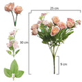 3pcs Artificial Mini Rose Flowers