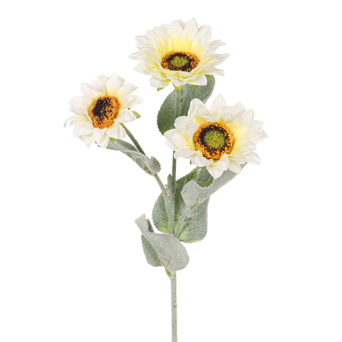 3 Heads Artificial Silk Sunflower