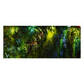 Jungle themed wall decor with greenery