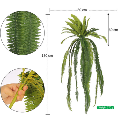 Artificial Boston Fern Bushes