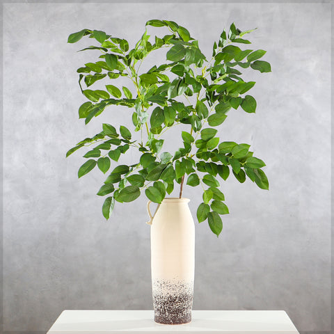 Artificial Birch Leaf Single  Branch(without vase)