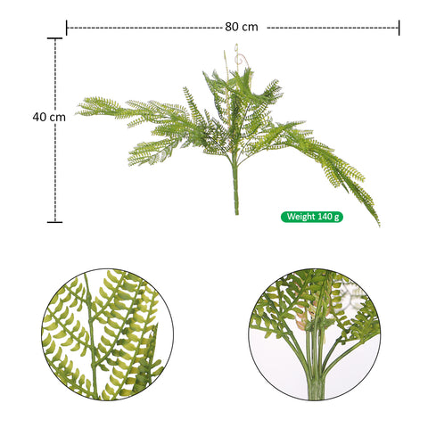 شجيرة سرخس اصطناعية مع أغصان