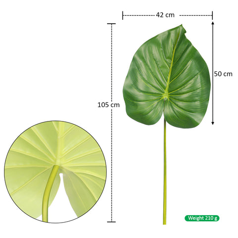 Fake taro leaf decoration