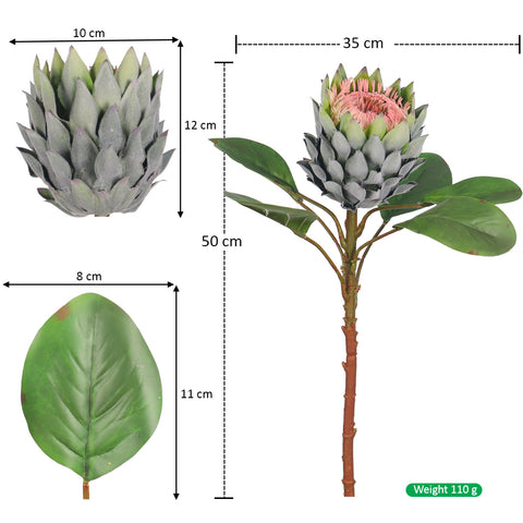 artificial king protea flower