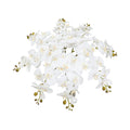 Artificial silk orchid flowers white