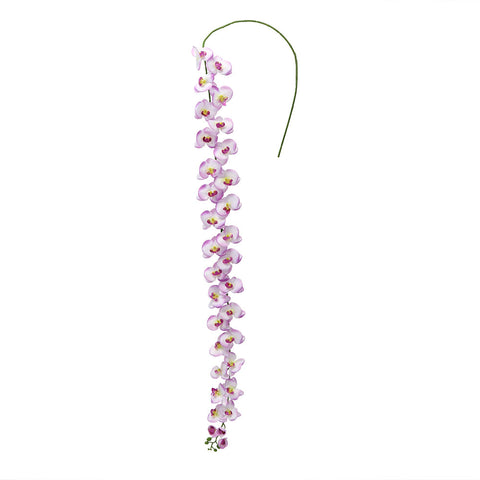 Artificial silk orchid flowers purple